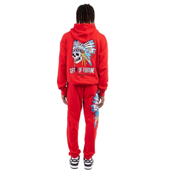 Gifts of fortune Indian Warrior Hoodie | Red only - Picture 8 of 10